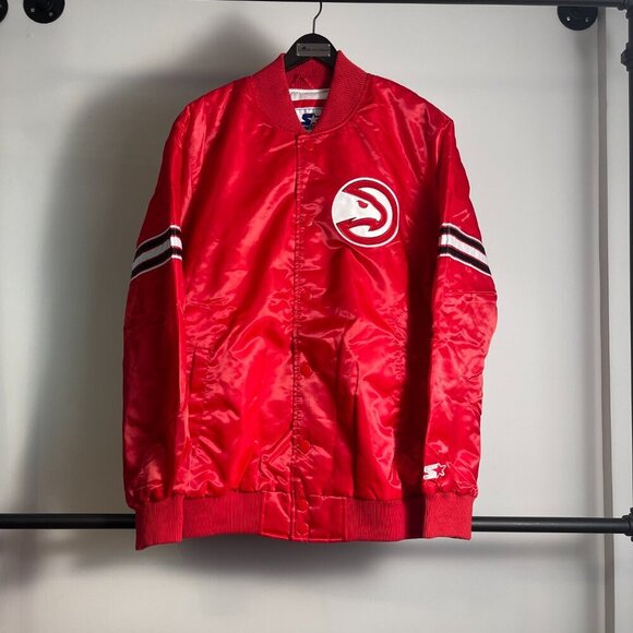 Starter Atlanta Hawks satin jacket size L - Picture 1 of 3